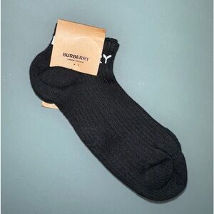 Burberry Black Hidden Sports Socks / Size Small *NEW*